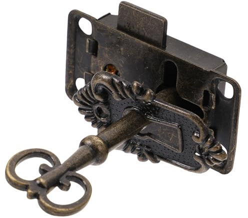 NULYLU 1 Set Set Di Gioielli Scatola Di Blocco Serrature Per Armadi Chiavi Per Mobili Vintage Serrature Per Armadi Con Chiavi Mobili Antichi Serratura Vintage Serratura Per Armadietti