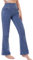 Chasehot Jeans Donna Vita Alta, Jeggings a Zampa Elefante Elasticizzati con Tasche Flare Leggins Bootcut Curvy Push Up Pantaloni Stretch, Blu Indaco-XXL-31