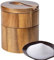 jopiuieo Salero | Caja de almacenamiento para sal marina | Salero para cocina, caja de sal y pimienta con doble capa para condimentos de cocina