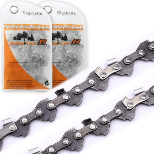 2x Sägekette Ersatzkette Kette Halbmeißel für 15cm Schnittlänge 30TG 1,1mm kompatibel für Akku Mini Kettensäge AL-KO CSM 1815 ersetzt 423147