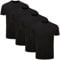 uniplen 4 Pack Plain Crew Neck T-Shirt (XL, Black (0125))
