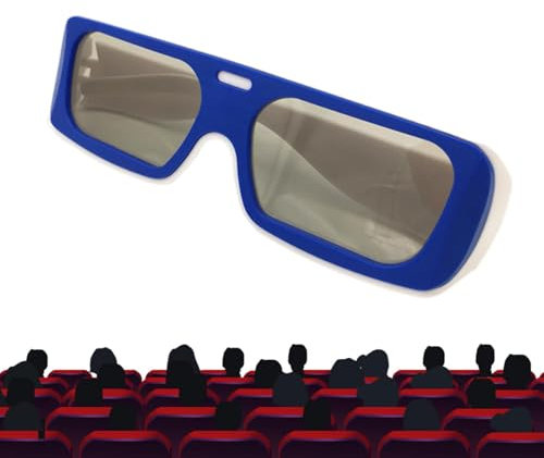 Generisch 3D -Brille für Filme zu Hause, 3D -Betrachtungsbrille,3D Passive Sehgläser - Ultra-Light-Theaterzubehör komfortable nicht flehende Video-Display Eyewear für Kino