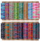 KIVISIN Fil ciré panaché – 0,5 mm – 16 petites bobines de 40 yards – Cordon polyester ciré pour couture à la main, fabrication de bijoux, tressage de bracelets, perlage, macramé et reliure