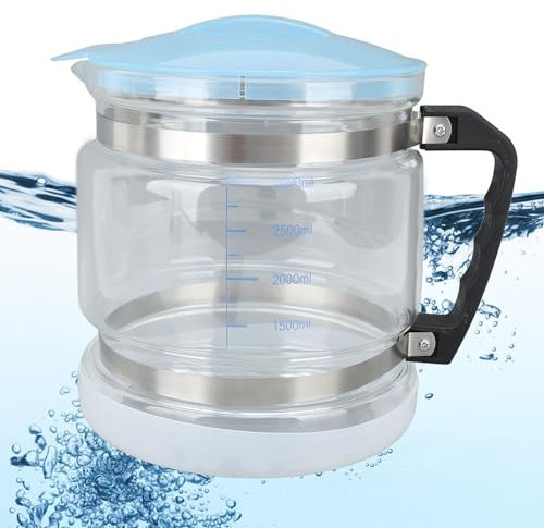 Glass Water Container for Distiller, 4L Water Purifier Filter Glass Jar Water Container Replacement Glass Collection Bottle Distiller for Countertop Home Beauty Distillers