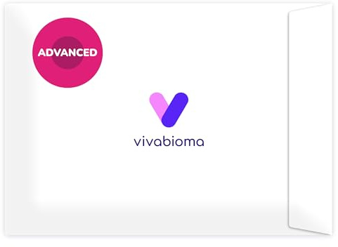 Vivabioma Advanced - Test de Microbioma Intestinal: Análisis de Digestión, Hormonas, Intolerancia a Histamina | 45+ Informes Personalizados