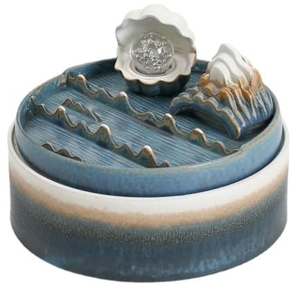 Hja Boutiques UK Pequeña Fuente de Mesa, función de Agua de circulación Interior, Escritorio pequeño humidificador, Empresa de Mesa de decoración