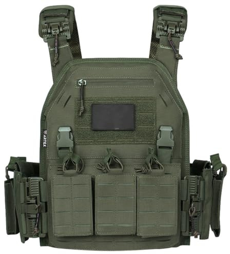 Verstellbare, leichte Taktische Weste mit Schnellverschluss für Militärbegeisterte, Molle-Militär-Kampftrainingsausrüstung für Airsoft, CS-Spiele und Outdoor-Sport