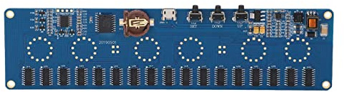 HEEPDD Nixie-Röhren-Uhr-Bausatz, STM8S005-Steuerplatine, 7 Farbdisplays für Elektronik-Enthusiasten. Nixie-Röhren-Uhr-Bausatz, Leiterplattenmaterial mit Nano-Instrumentierung und Messgeräten