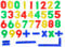 Simba 104591457 - Art & Fun Magnetzahlen, Magnetzeichen, 37 Teile, 3, 2cm, ab 3 Jahren