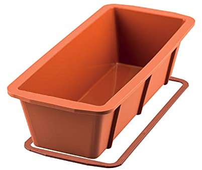 Silikomart 20.330.00.0060 SFT330 Moule Forme Plum-Cake Silicone Terre Cuite, Marron