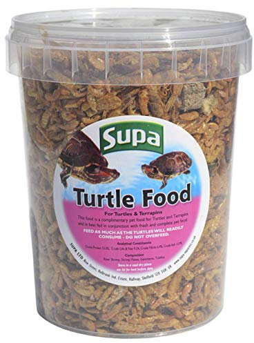 Supa Turtle & Terrapins Food Superior Mix 1 Litre Bucket | Made Using Premium Quality Natural Ingredients