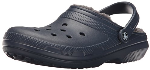 Crocs Unisexe Adulte Classic Lined Clog Sabots, Navy/Charcoal, 46/47 EU