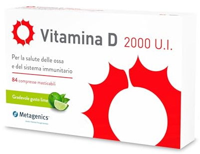 Metagenics Vitamina D 2000 UI - Supporto Ossa e Difese - 84 Compresse