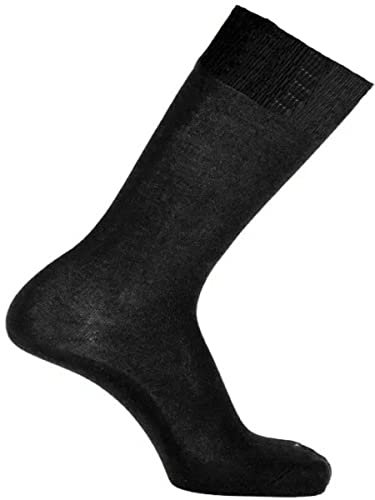 TORREGGIANI 6 Calzini Uomo Corto 100% Filo Scozia Art.242 (12 1/2-13, Nero)