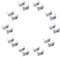 Heavy Duty Zinc Plated Double Rope Clamps Fits 3/8-inch, 1/2-inch, 5/8-inch and 1/4-inch Ropes Cords
