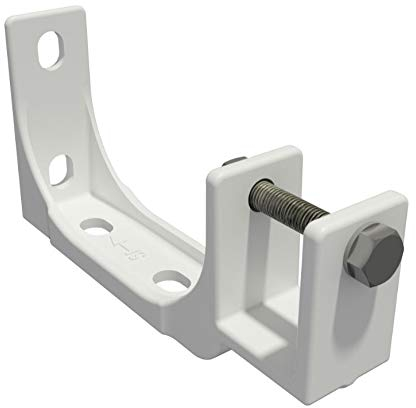 VANA SPP059 Lot de 3 supports muraux et de plafond en acier 35 mm avec fixation pour store Blanc