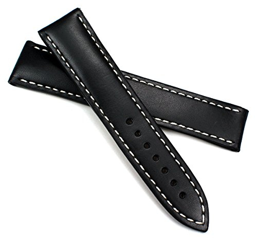 RIOS1931 20mm /18 Herren Juchtenleder Deutsch Uhrenarmband für Omega Faltschließe Handvernäht