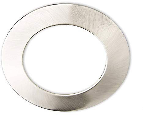 Cover Aluminium RUND für Einbaustrahler Sys-90, Chrom matt