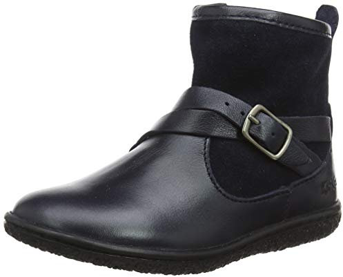 Kickers Viktor, Stivali Arricciati Bambina, Blu (Marine Metallise 102), 26 EU