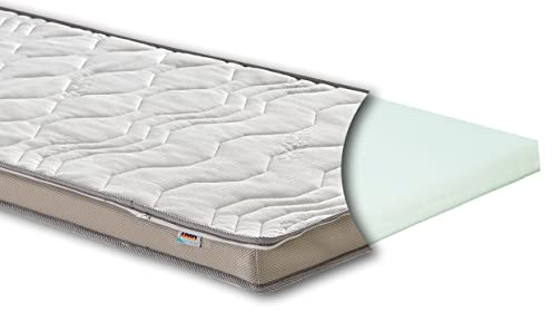 Topper Comfort XL 10cm – H4 fest, 180x200 cm – Kaltschaum Matratzentopper für alle Matratzen & Lattenroste – orthopädisch & ergonomisch – Matratzenauflage