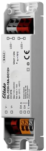Eltako 1-Kanal DALI-LED-Dimmer 16A DL-1CH-16A-DC12+