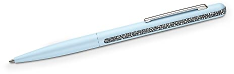 Swarovski Crystal Shimmer Kugelschreiber, Hellblauer, Verchromter Stift mit Edlen Swarovski Kristallen