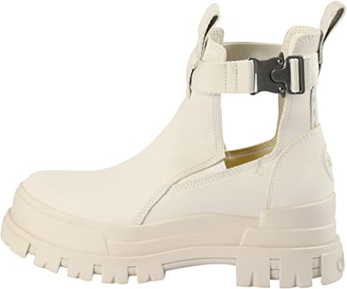 Buffalo Aspha Coa - Bootie Flat - Vegan Nubuck - Offwhite Kunstleder 38 EU