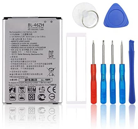 SwarKing Ersatz Akku Kompatibel mit LG Leon Tribute 2 K7 LS675 D213 H340 L33 X210 BL-46ZH with Toolkit