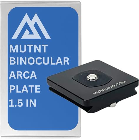 Mutnt Gear Arca Swiss Type Plate for Binocular Adapter Fluid Head and Window Mount Plate Only 1.5 Inch