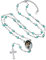 FindChic Kruzifix-Halskette für Herren mit Foto Anhänger, Katholischer Rosenkranz, Edelstahl, Personalisierte Kette mit Gravur, Silber