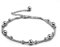 Dankadi Bracelet de Cheville avec Perles en 925 Argent 2 en 1, Double Chaînes à Maillons des Boules Simple Classique 28CM Bohèm Bijoux de Pied Été Plage Réglable pour Femme Fille Sœur(28cm, Cheville)
