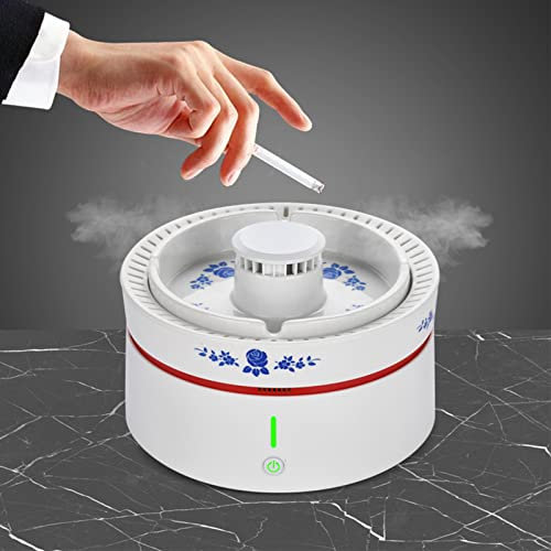 Cendrier Voiture,Cendrier, Cendrier Intelligent Sans Fumée Purificateur D'air Mangeur De Fumée, USB Multifonctionnel Rechargeable pour La Maison, Le Bureau, La Voiture,A