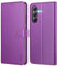 Ganbary Compatible with Samsung Galaxy A34 5G Case, Premium PU Leather Flip Wallet Phone Case Cover [Full Protection] [Card Slots] [Kickstand] for Samsung Galaxy A34 5G, Purple