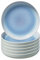Villeroy & Boch like. by Crafted Blueberry 19-5169-2700 Lot de 6 assiettes creuses en porcelaine de qualité supérieure Turquoise 22 cm