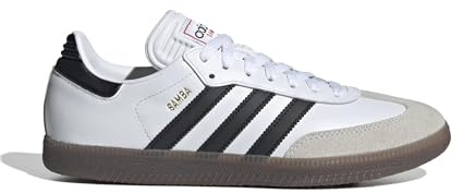 Adidas Unisex-Adult Samba Indoor, White/Black/Vivid Red, 5.5