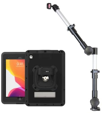 The Joy Factory - iPad 10.2-9th | 8th | 7em Waterproof Hard Protective Case & Car Seat Rail Mount Holder