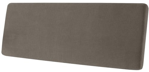 SYLC Sofa Sitzkissenbezug, Sofa Sitzkissenbezug Stretch, Elastischer Kissenbezüge, Husse Überzug Bezug Für Sofa Sitzkissen, rutschfest Stoff Tartan (Taupe,2-Sitzer)