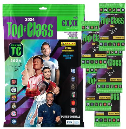 Generisch FIFA Top Class 2024 - Trading Cards - 1 Starter + 5 Booster