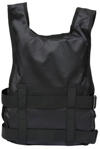 Kexpery Gilet di sicurezza professionale, regolabile, impermeabile, di emergenza, per kayak, canottaggio, surf, drifting, sicurezza (nero)