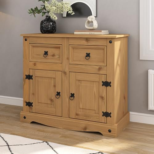 Corona 2 Door 2 Drawer Sideboard Mexican Solid Pine