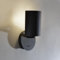 ouglres Wandlampe mit Schalter Schwarz,Wandleuchte Innen Moderne,Dauerhaft Aluminium Lampenschirm Drehbar 90°,Industrieller Wall Lamp E14 für Schlafzimmer, Wohnzimmer,Flur,Hotel,Nachtischlampe Wand