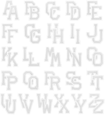 PATIKIL Iron on Letter Patches, 52Pcs Embroidered Letters A-Z Sew on Iron on Patches for Clothes Backpacks Hats DIY Accessories, White 2inch Height