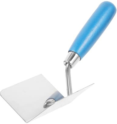 jojofuny spatola in acciaio inox Spatola angolare per stucco strumento ergonomico spatola angolare interna frattazzo per rasatura cazzuole d'angolo spatola decorativa per stucco d'angolo
