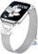 wipalor Slim Magnetische Milanaise Armband für Apple Watch Armband Damen 44mm 46mm 45mm 49mm 42mm, D-förmiges Metall Edelstahl Ersatzarmband für Apple Watch 10 9 8 7 6 5 4 3 SE Ultra-Silber