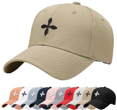 Enwokran Baseballkappe Unisex Einstellbare Freizeit Mütze Stickerei Trucker Hut Verstellbare Sonnenhut Sport Reisen Draußen Sonnenschutz Hüte Baseball Cap Baseballmütze (A_Khaki)