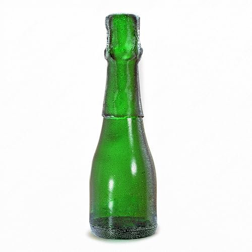 Plain Edible Half-Height Champagne Bottle Cake Topper