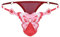 Agoky Mini String Ficelle Homme Micro Bikini Poche Penis T-Back Slip Sissy Lingerie sous-vêtements Tanga Thong Jockstrap Gay Rouge M
