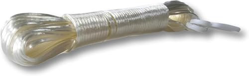 PARENCE.- Corde à Linge 20m x 3mm - Fil d'Étendage Résistant Acier avec Revêtement Plastique, Antirouille, Haute Stabilité pour Intérieur et Extérieur, Séchage Vêtements Robuste - 20 Mètres
