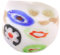 JAMNGHB Exquisitos anillos de cristal de Murano de inspiración étnica, elegante accesorio de fiesta para mujer, vidrio/esmaltado