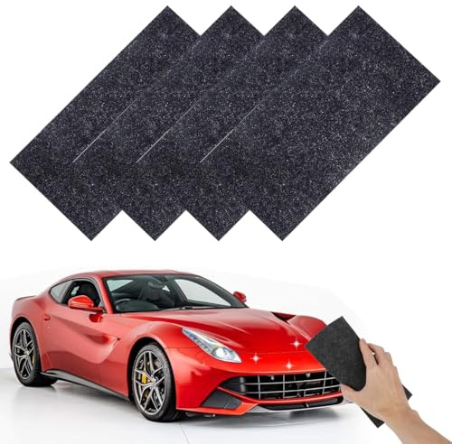 THQAE 4 Pcs nano sparkle tuch, Nano Sparkle Tuch Auto Kratzer Original, Nano Magic Tuch für Auto Kratzer Entfernen Reparatur, Car Scratch Remover für Reparatur von leichten Kratzfarben, Lackpflege